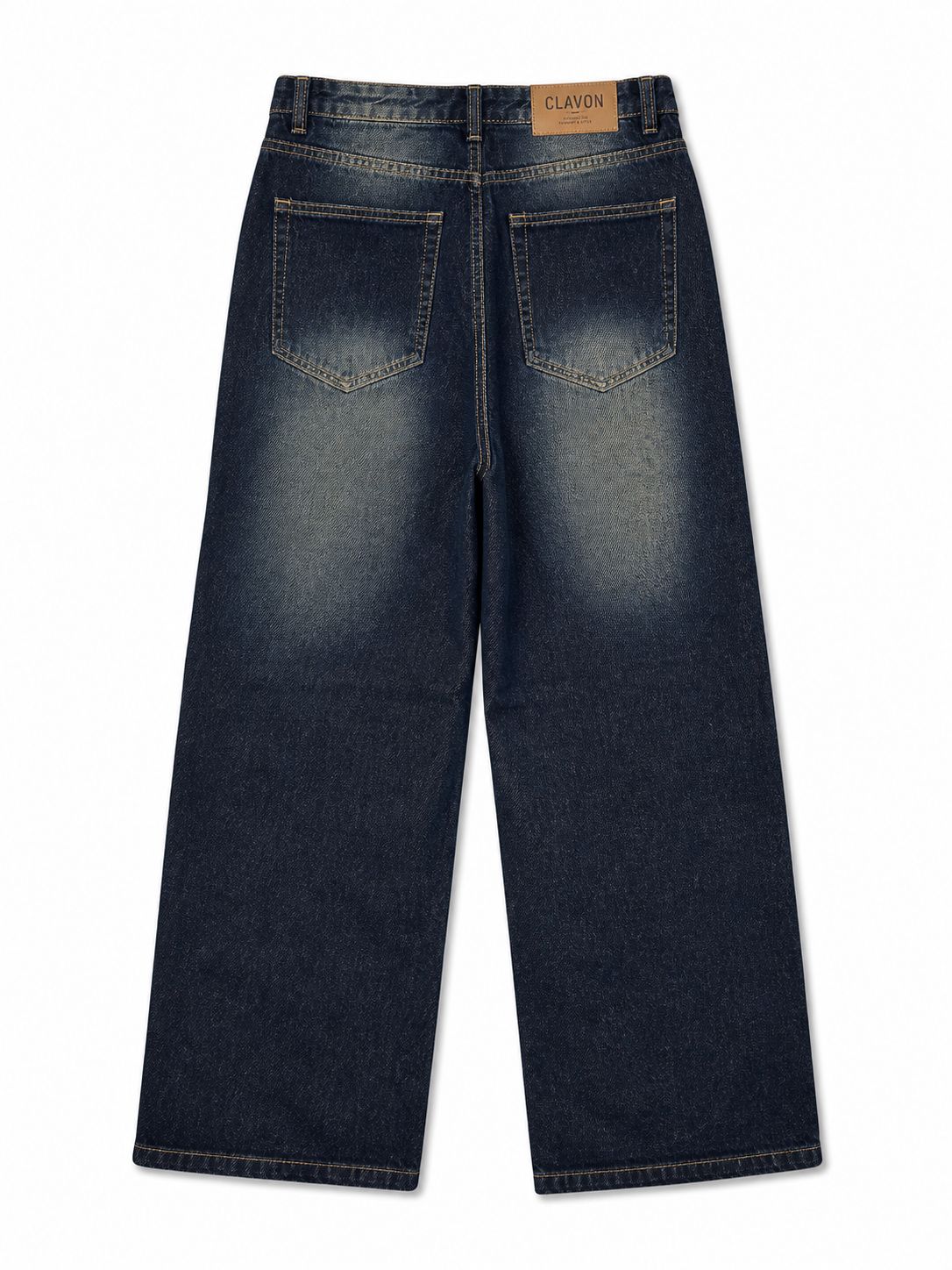 MIDNIGHT FADE WIDE LEG JEANS