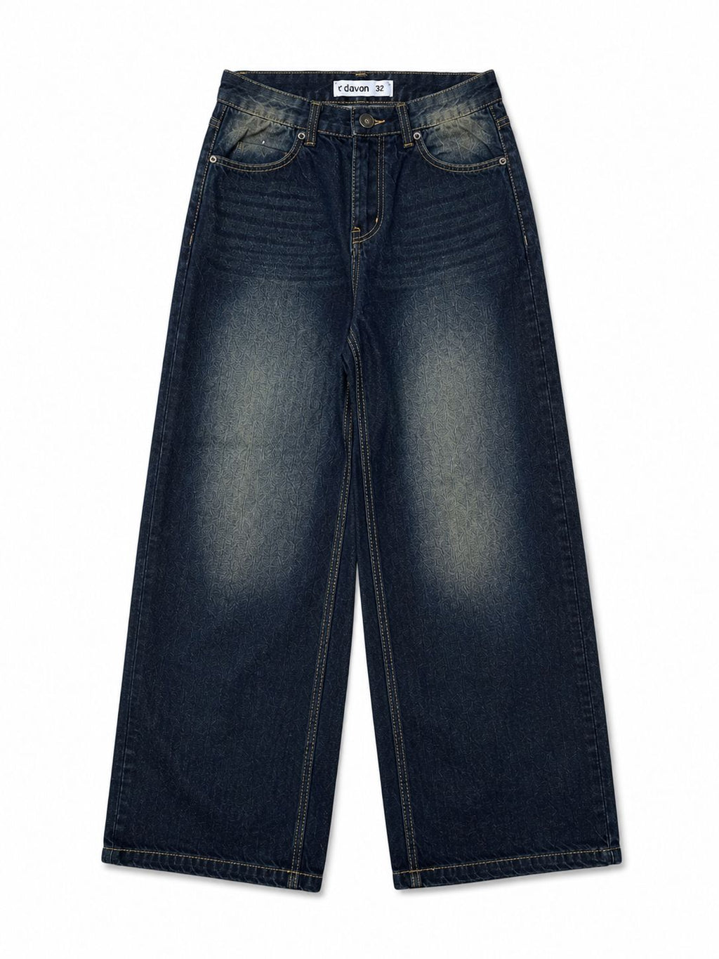 MIDNIGHT FADE WIDE LEG JEANS