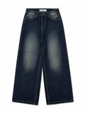 MIDNIGHT FADE WIDE LEG JEANS