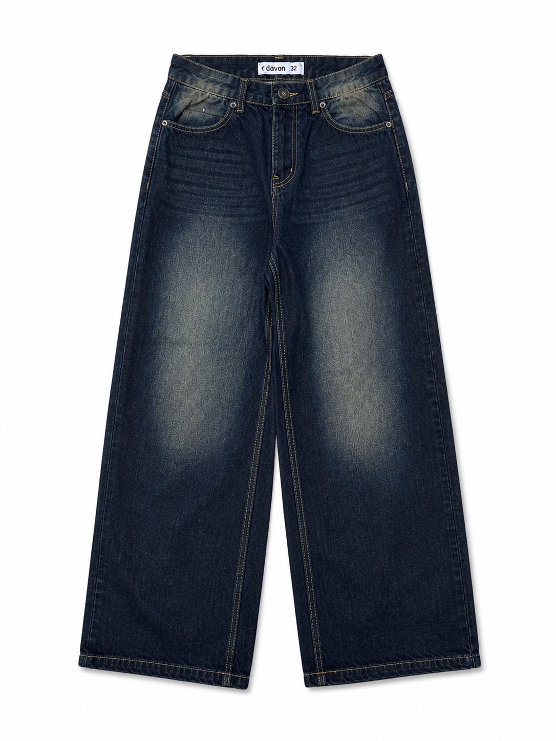 MIDNIGHT FADE WIDE LEG JEANS