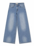 ICE BLUE WIDE LEG JEANS