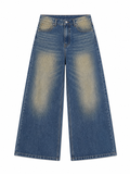 VINTAGE WASH WIDE LEG JEANS