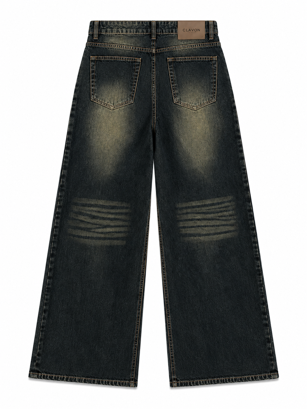 OLIVE VINTAGE WIDE LEG JEANS