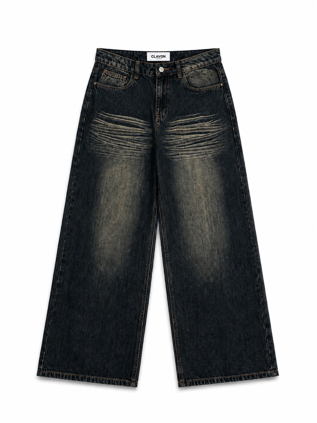 OLIVE VINTAGE WIDE LEG JEANS