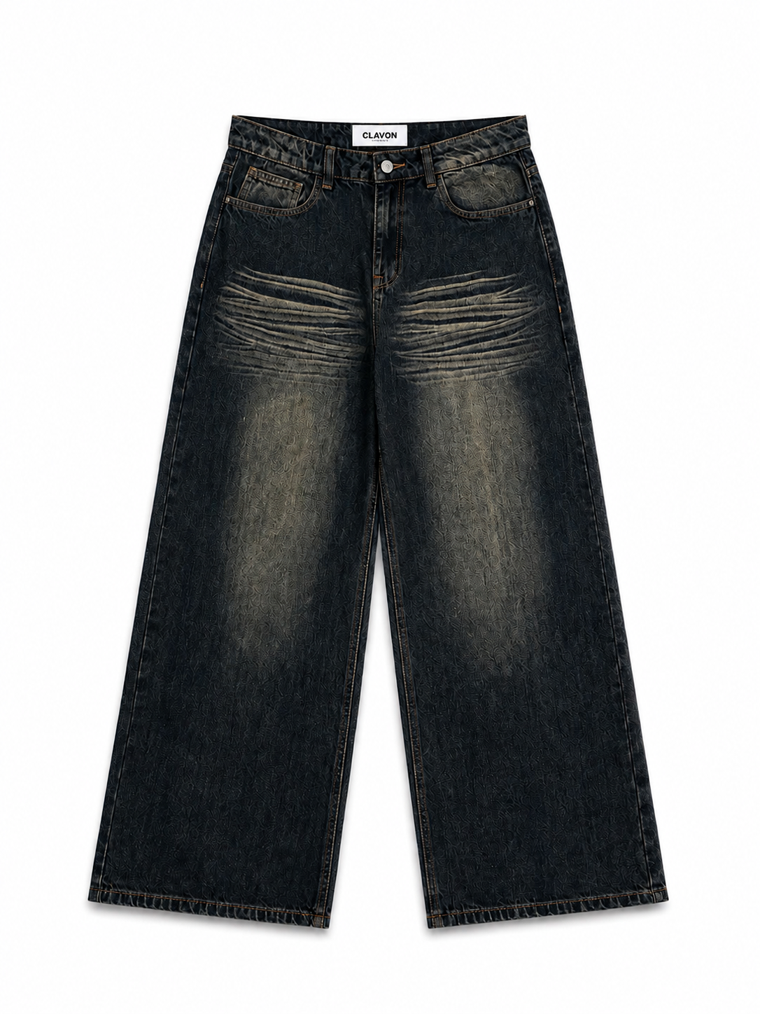 OLIVE VINTAGE WIDE LEG JEANS