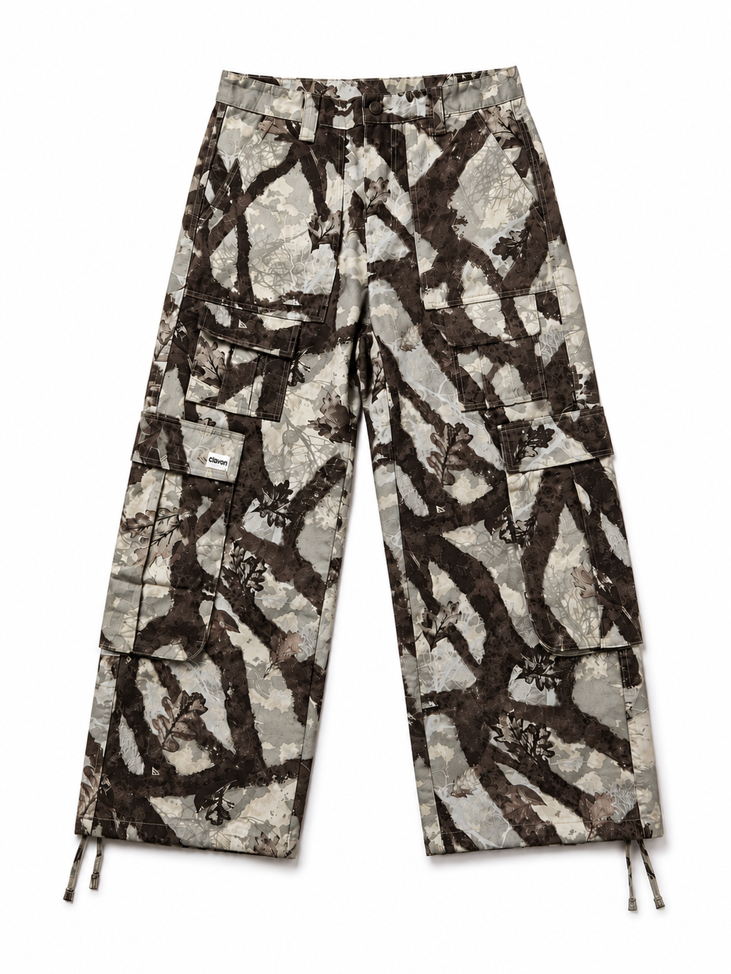 FOREST CAMO WIDE LEG CARGO