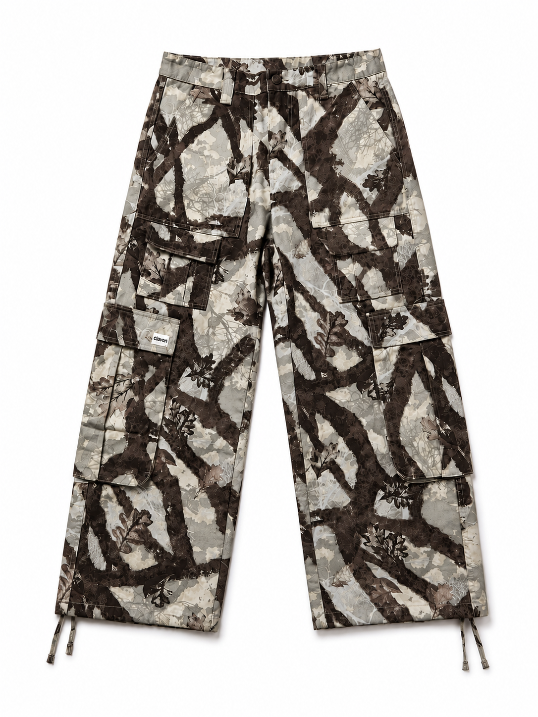FOREST CAMO WIDE LEG CARGO